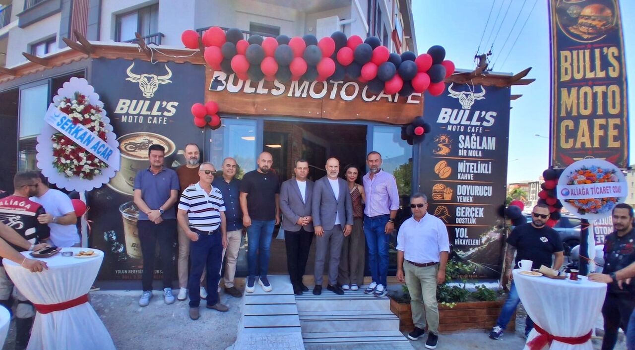 Aliağa Şakran’da sıradışı bir mekân: Bull’s Moto Cafe kapılarını açtı