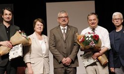 Terkoğlu ve Ulu, Bergamalılarla söyleşide bir araya geldi