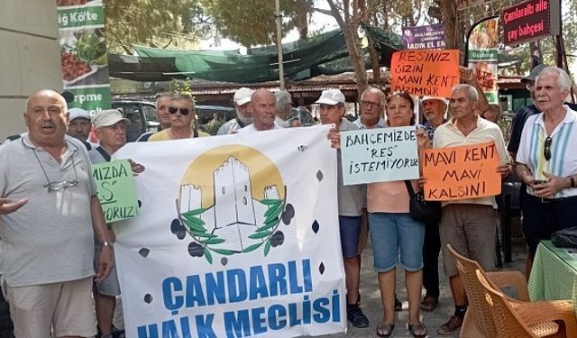 Dikili Çandarlı’da halk RES için ÇED yaptırmadı!