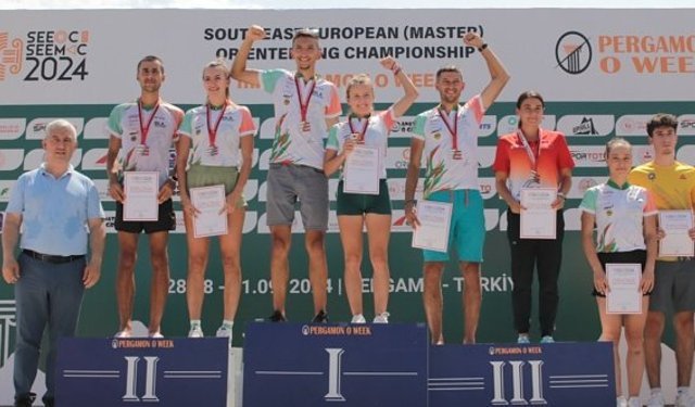 Bergama'da düzenlenen Güneydoğu Avrupa Oryantiring Şampiyonası sona erdi