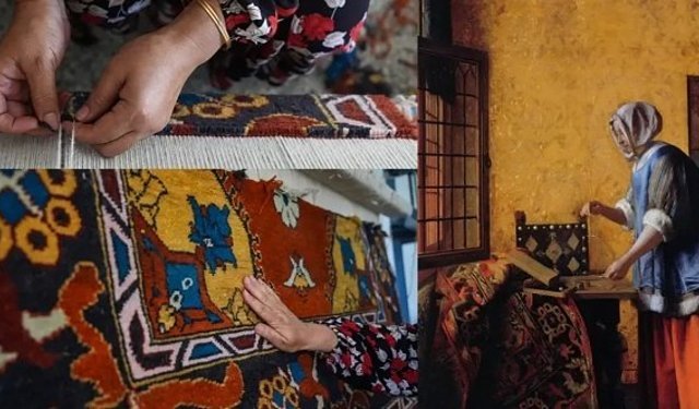 Hollandalı ressamın tablosundaki Bergama halısı yeniden hayat buluyor