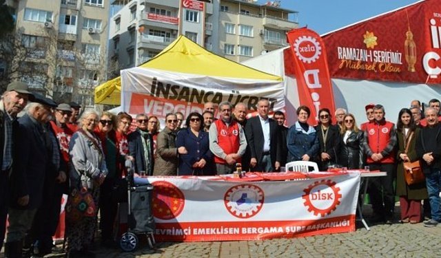 Bergama'da emekliden hükümete "ikramiye" tepkisi: "Uçmadık, yere çakıldık!"
