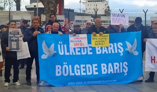 Dikili’de NATO karşıtı protesto: "Türkiye ittifaktan çıkmalı"