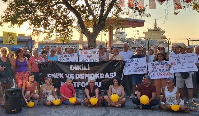Dikili; Tutuklu sendikacılara özgürlük!