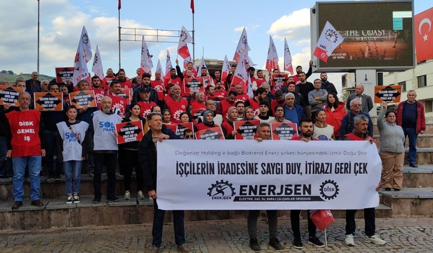 Bergama’da işçi eylemi; "Yağma yok, örgütlü işçi var"