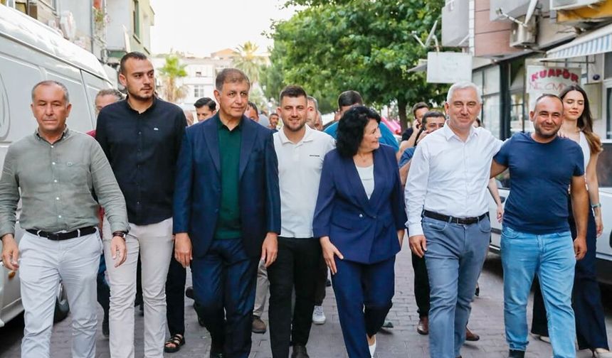 Başkan Tugay Kınık'ta muharrem lokmasına katıldı