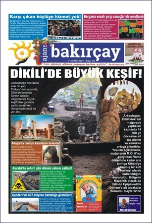 Ajans Bakırçay - 31.12.2021 Manşeti (Sayı 26)