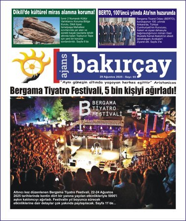 Ajans Bakırçay - 29.08.2025 Manşeti (Sayı 65)