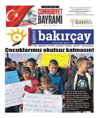 Ajans Bakırçay - 29.10.2025 Manşeti (Sayı 67)